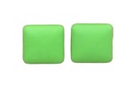 Øreringe - Klassiske firkantet Plast Øreringe, grøn 🟩